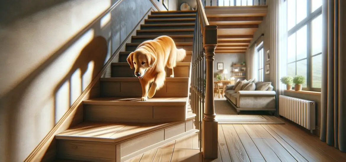 How to Get Dog to Go Down Stairs