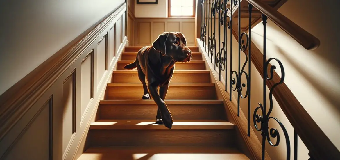 How to Get Dog to Go Down Stairs